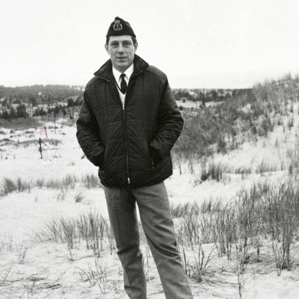 Hans Hörlin som nybliven fyrmästare i juni 1969. Foto: Steffan Trysén, Gotska Sandöns hembygdsförenings arkiv.